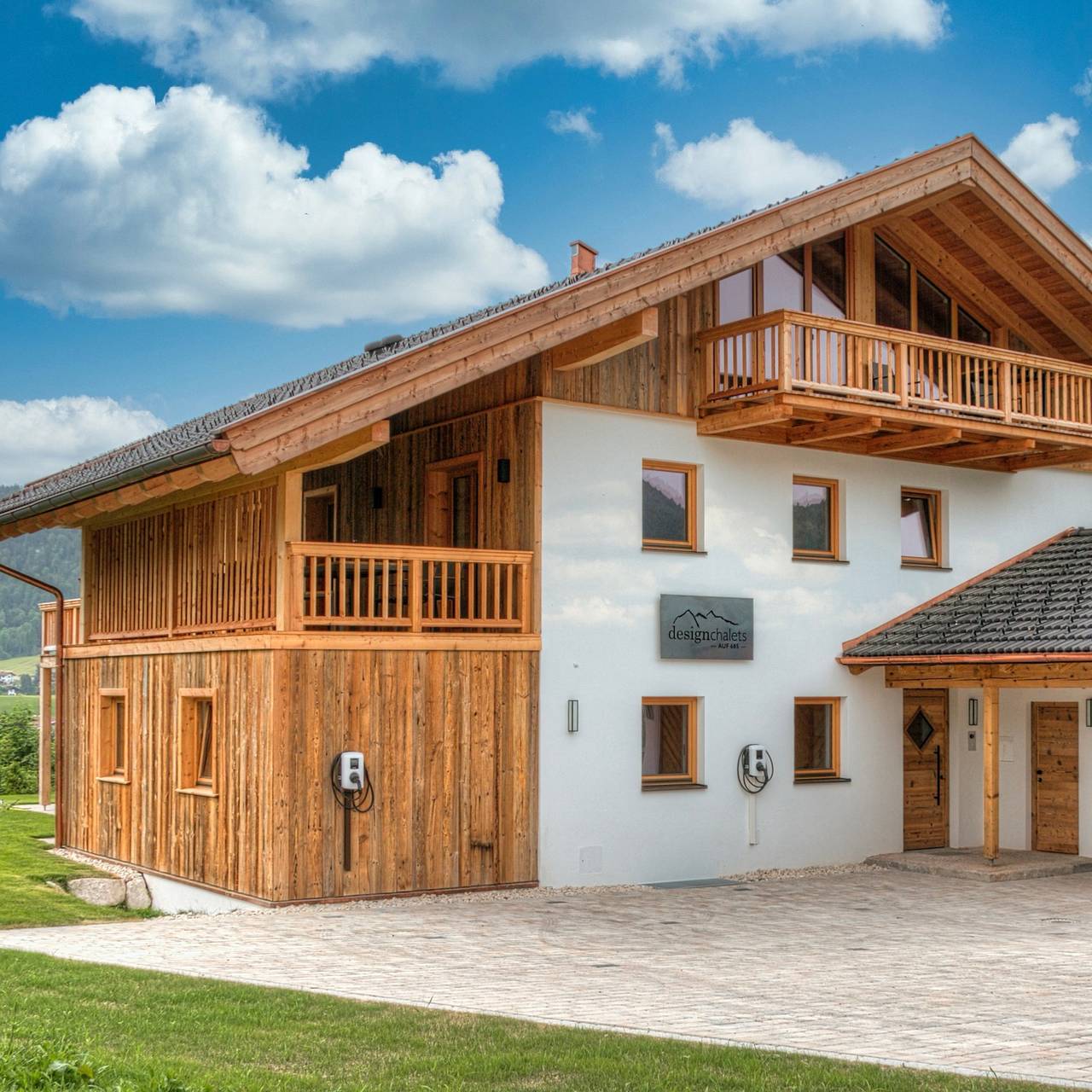 Appartement de vacances entier, Designchalets auf 685 - Gipfelhütte - mit Masterschlafzimmer, zwei Hüttenzimmer und Balkon in Reit im Winkl, Alpes bavaroises