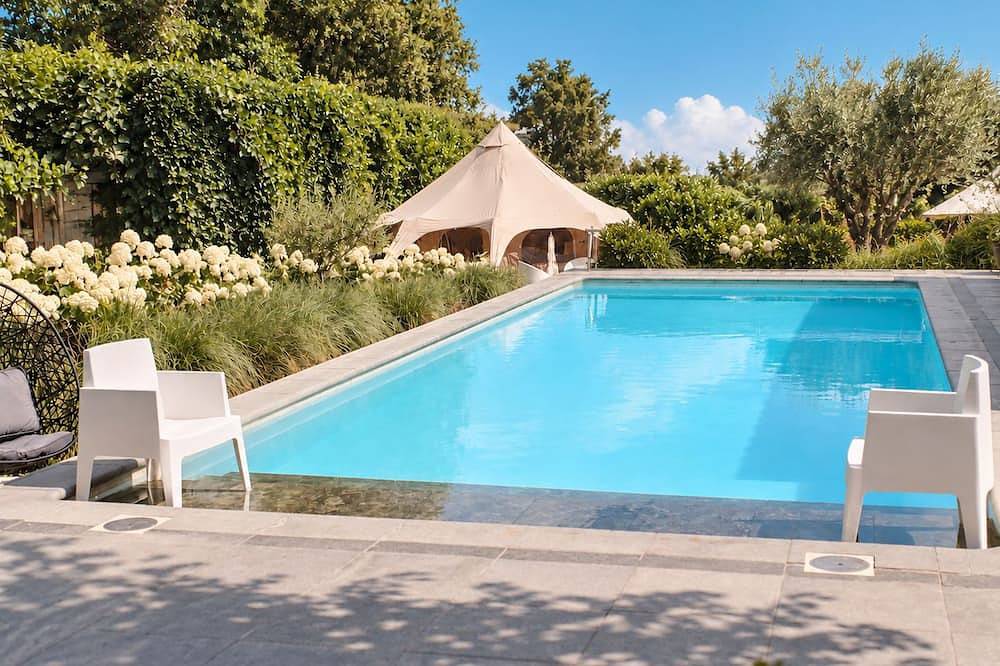 .Wellness-Ferienvilla für 12–16 Personen: Pool, Whirlpool, Sauna & Glamping in Paal, Beringen (Belgien)