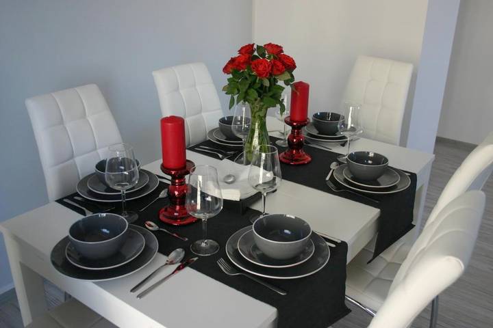 Apartament wakacyjny dla 8 osób, z Balkon i Widok w Przymorze