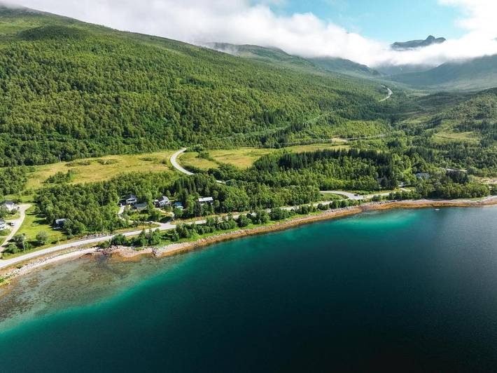 Location de vacances pour 11 personnes, avec sauna ainsi que vue et jardin dans Berg (Norvège)
