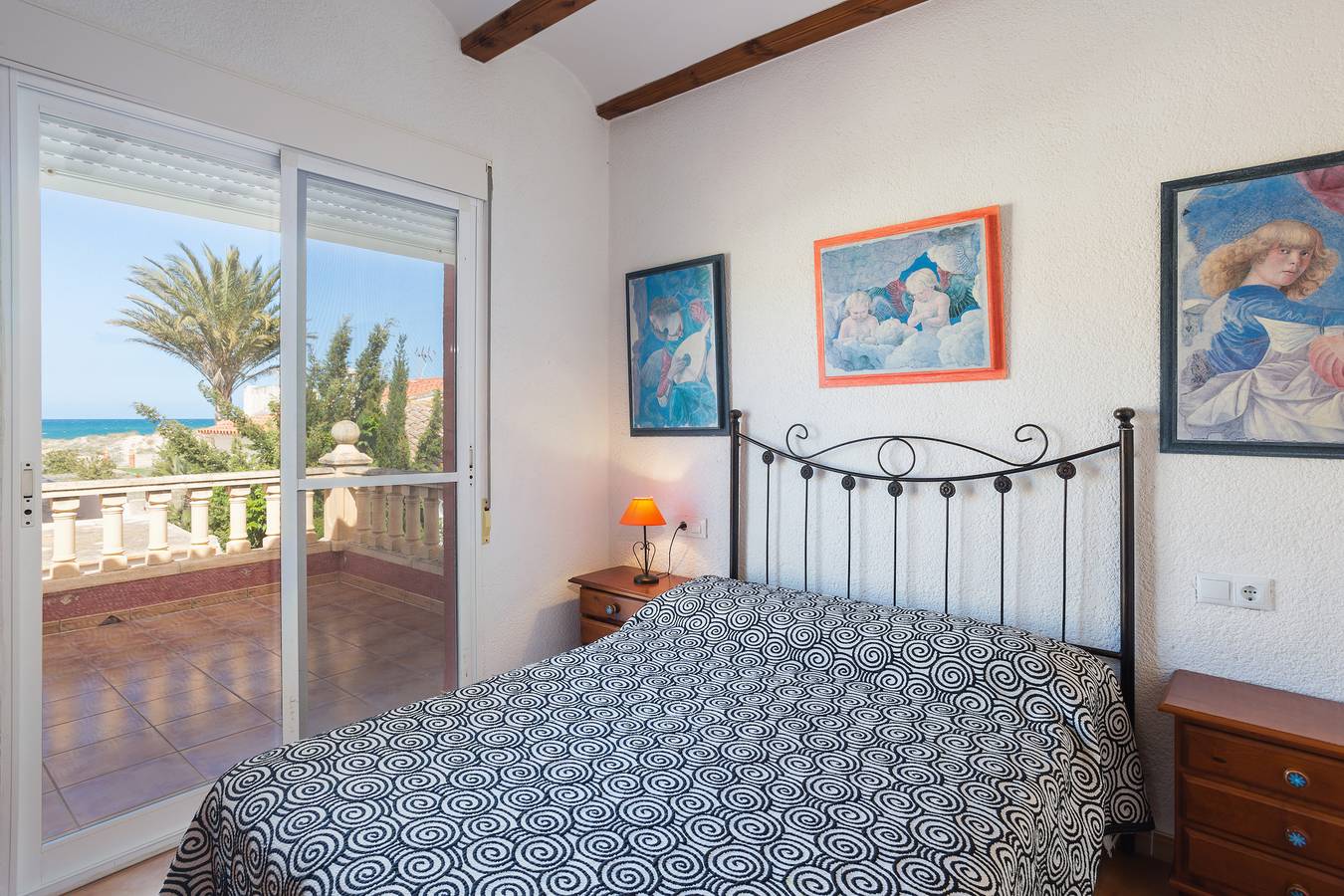 Casa de vacaciones 'Villa Adela' con vistas al mar, piscina privada y Wi-Fi in Oliva, Costa Blanca