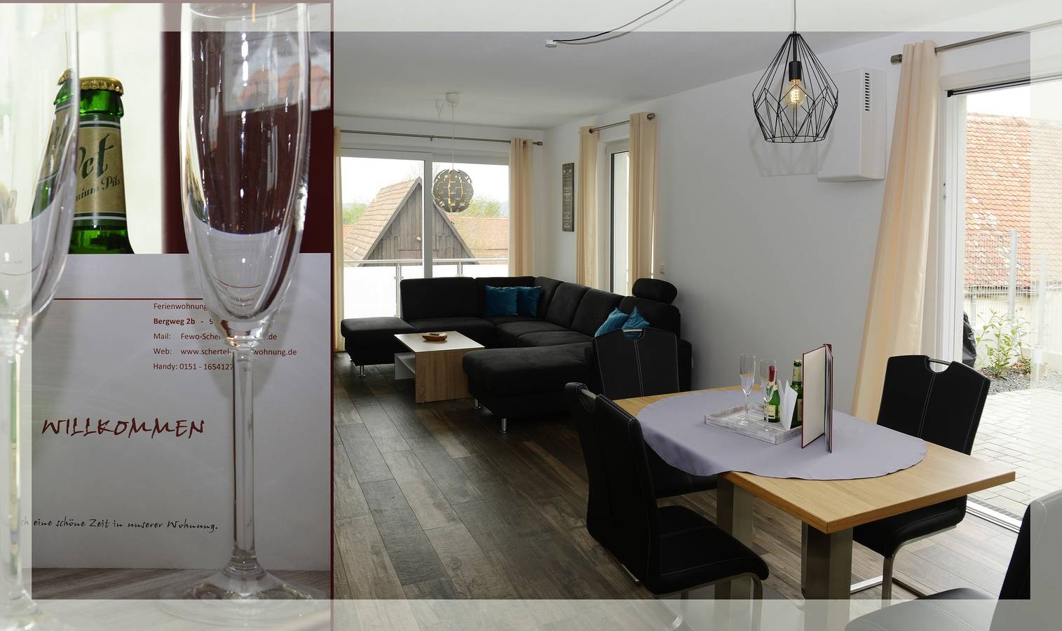 Ganze Wohnung, Ferienwohnung Schertel - ruhige, Barriere freie und bedingt rollstuhlgerechte -4 Sterne- Ferienwohnung nahe Brombac in Pleinfeld, Fränkisches Seenland