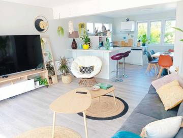Gîte pour 4 personnes, avec terrasse et jardin, adapté aux familles à Caudan