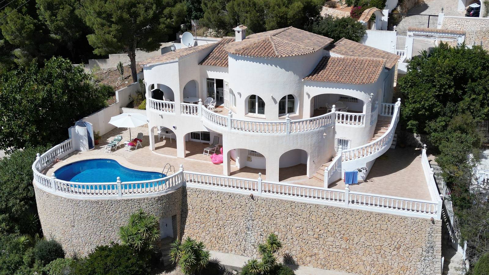 Villa 'Mar' with Sea View, Wi-Fi and Air Conditioning in Valle del Portet, Teulada (Spain)