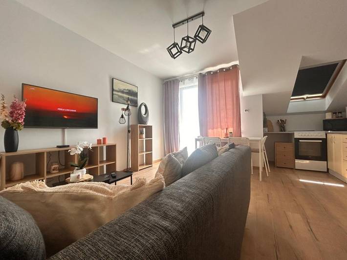Appartement de vacances pour 4 personnes, avec terrasse et vue, animaux acceptés