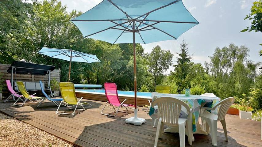 Maison d’hôte pour 4 personnes, avec piscine ainsi que vue et jardin à Le Buisson-de-Cadouin - 3