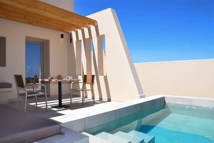 Villa pour 2 personnes, avec piscine à Santorin