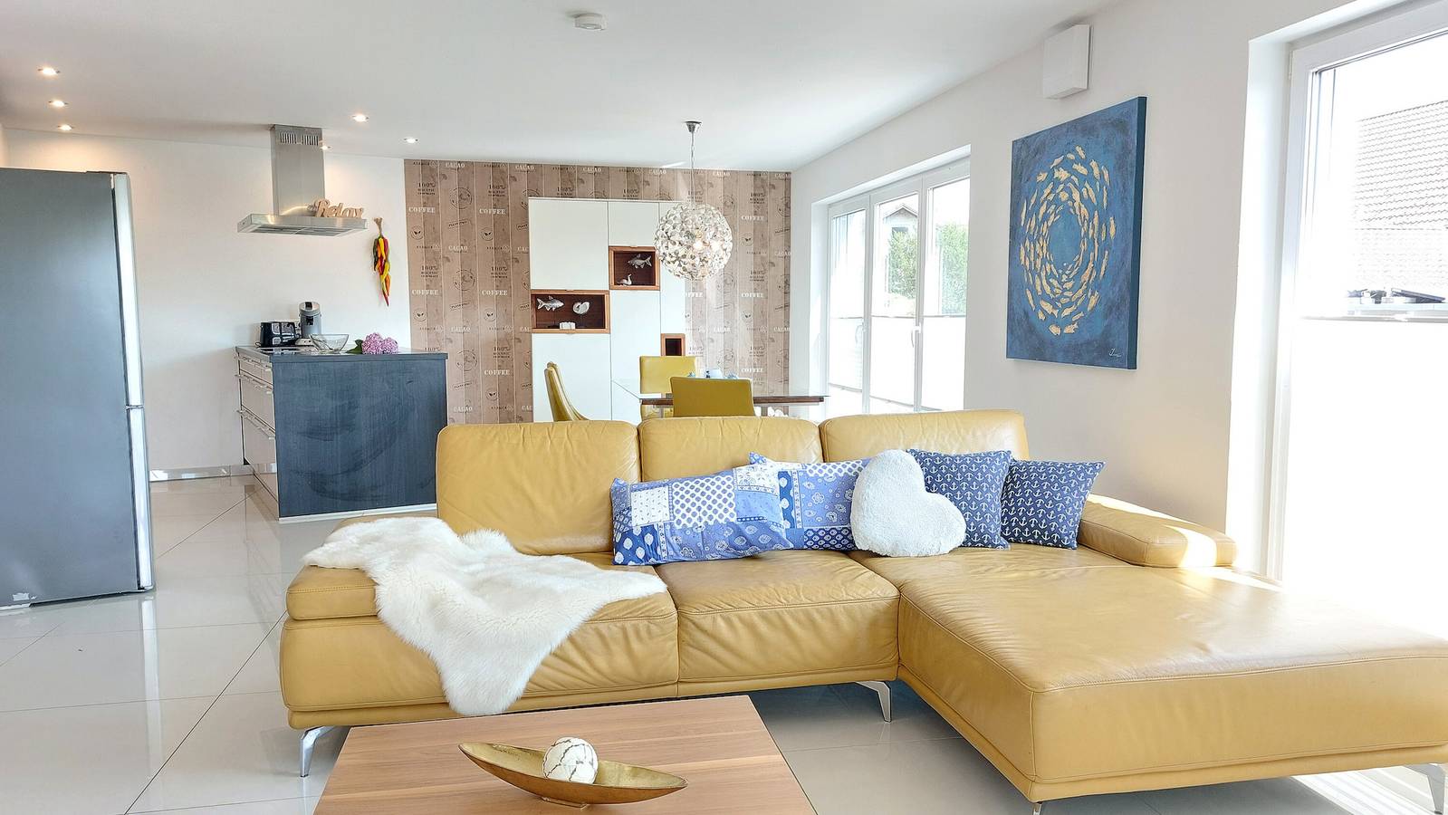 Ganze Wohnung, Ferienwohnung 'Dinkelbach 2 E' mit Bergblick, privater Terrasse und Wi-Fi in Bodolz, Bayerisch Schwaben