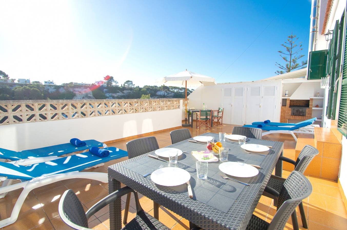 Geheel appartement, Vakantieappartement voor 6 personen met terras in Serpentona, Ciutadella