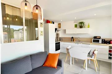 Gîte pour 4 personnes, avec balcon dans Plage du Bureau