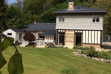 Gîte pour 5 personnes, avec sauna et jardin à Vinnemerville
