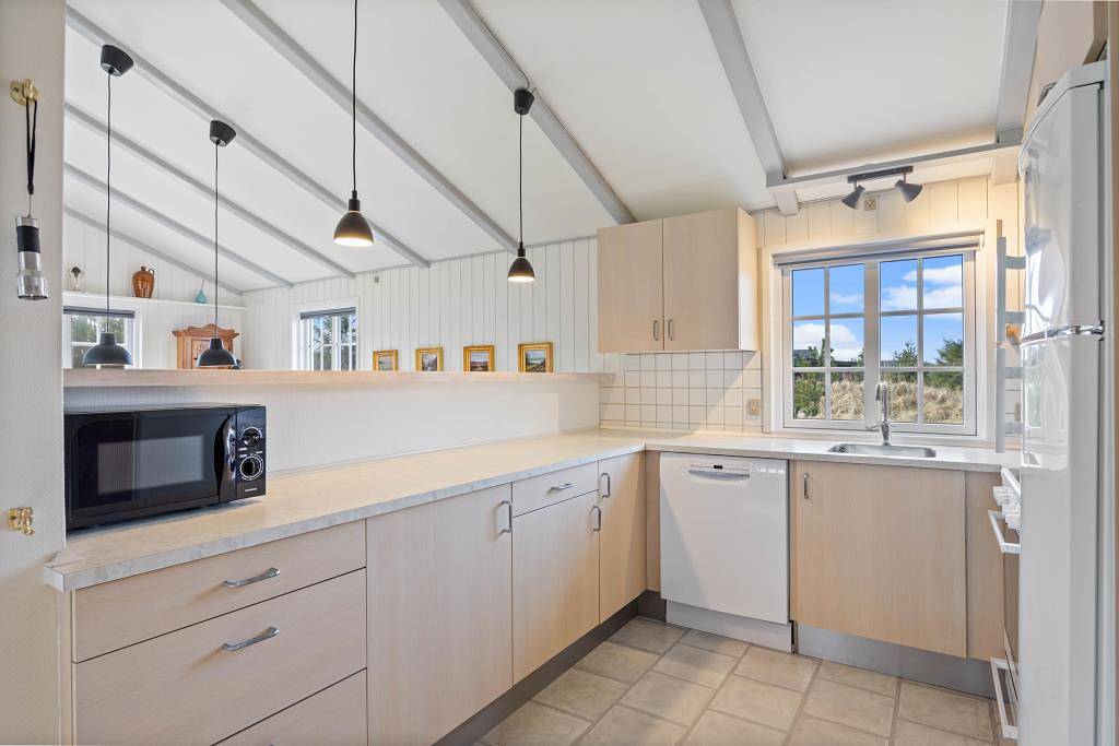 Bjerregård: Ferienhaus mit Sauna und Kamin für erholsame Tage in Hvide Sande, Holmsland Klit
