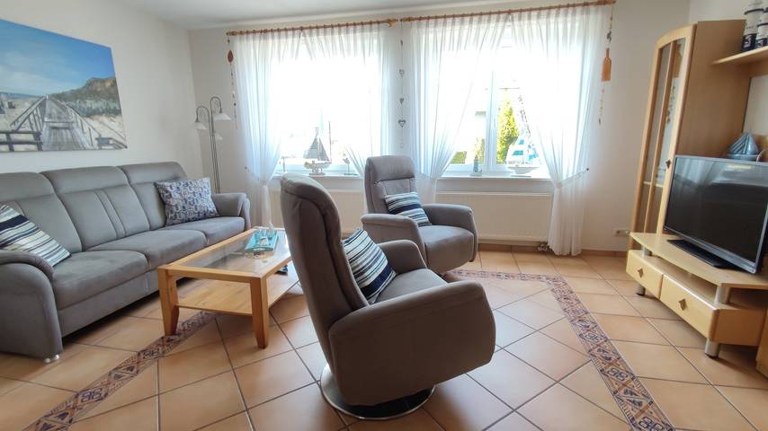 Ferienwohnung für 4 Personen, mit Garten, kinderfreundlich