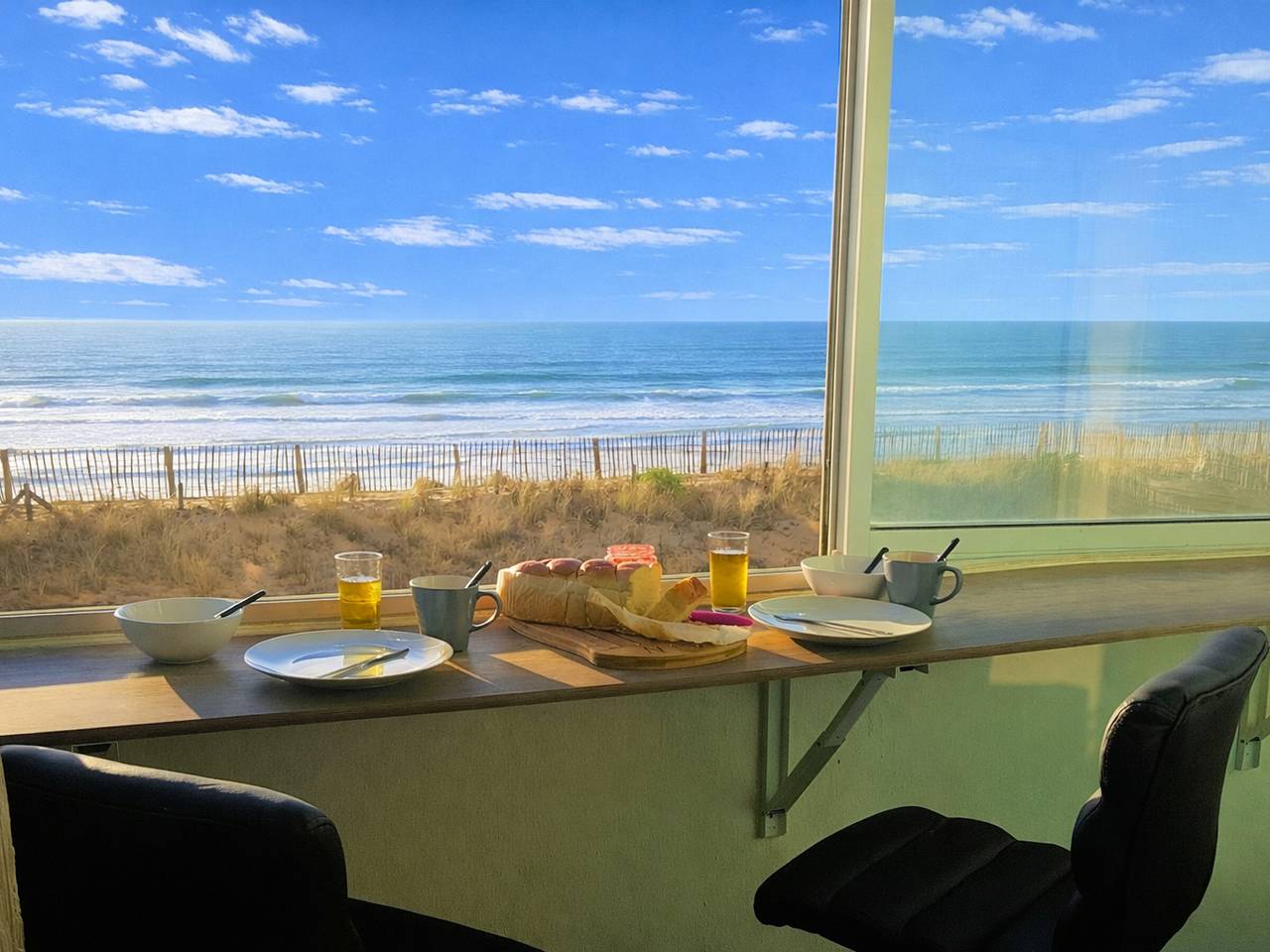 Entire apartment, Family apartment with sea view, private parking in Saint-Hilaire-de-Riez, Vendée