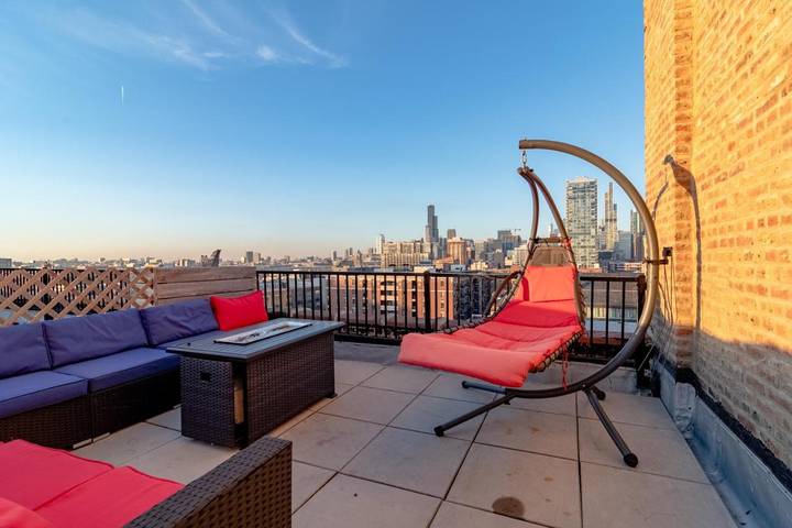 Loft voor 8 personen, met terras en uitzicht, met huisdier in Chicago