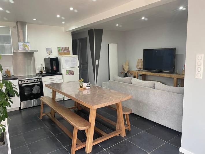 Maison de vacances pour 6 personnes, avec Jacuzzi ainsi que Terrasse et Jardin