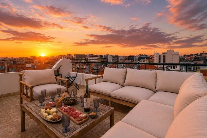 Apartamento de férias para 8 pessoas, com Jardim em Lisboa