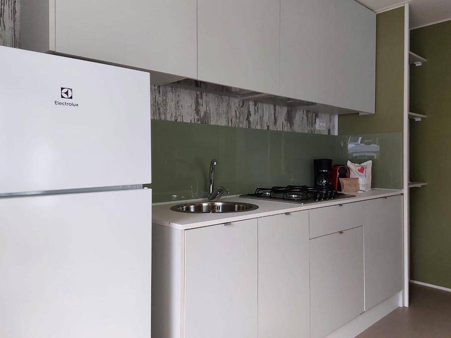 Weekend Glamping Resort - Mobilheim 5 personen - Cottage Next Xl Loggia in San Felice del Benaco, Gardasee-Berge