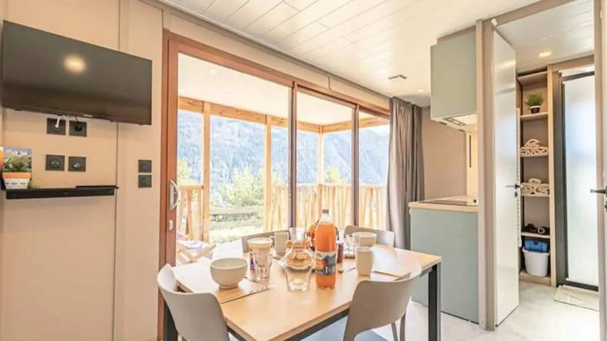 Chalet pour 5 personnes, avec balcon à Aussois