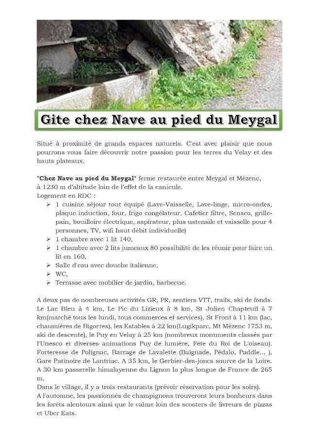 Gîte pour 4 personnes, avec terrasse à Champclause - 2