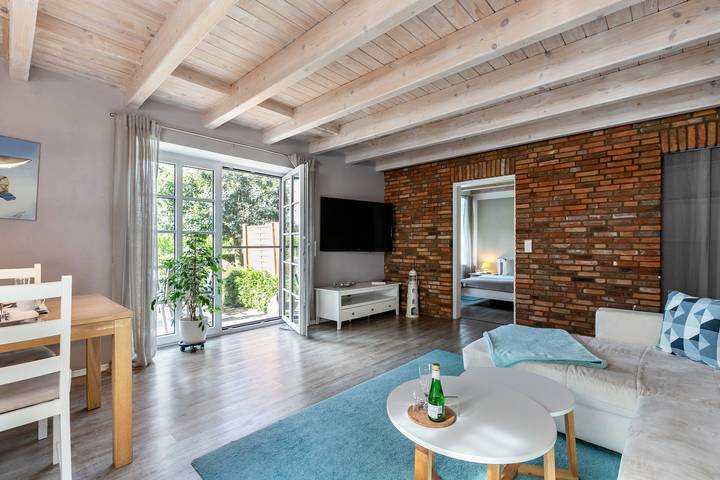 Hel lägenhet, Apartment 'Ferienwohnung Hof Krakebüll' with Private Terrace, Private Garden and Wi-Fi in Humptrup, Nordfriesland