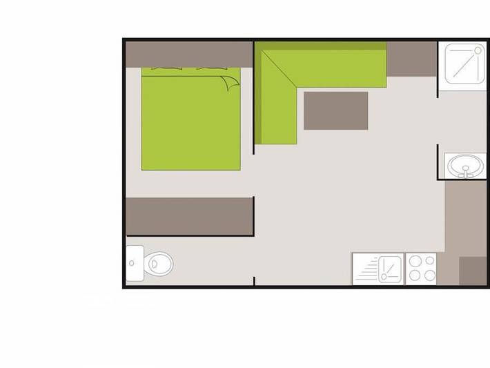 Mobil home pour 2 personnes, animaux acceptés à Carcès - 3