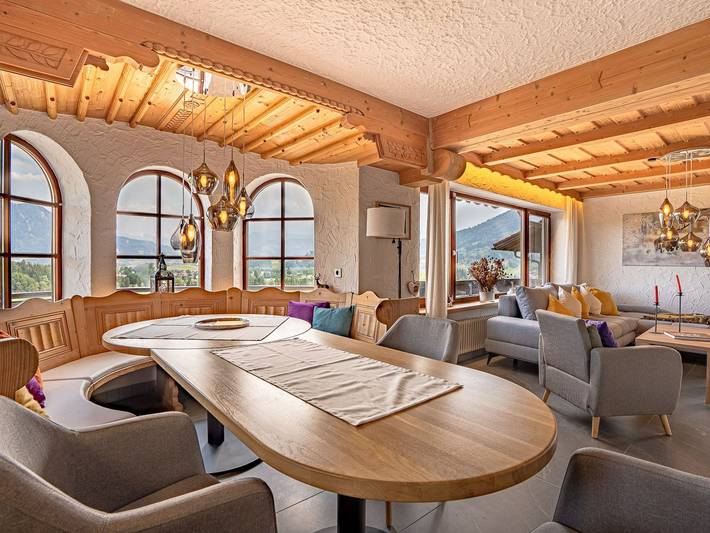 Ferienwohnung für 4 Personen, mit Sauna und Balkon, kinderfreundlich in Immenstadt