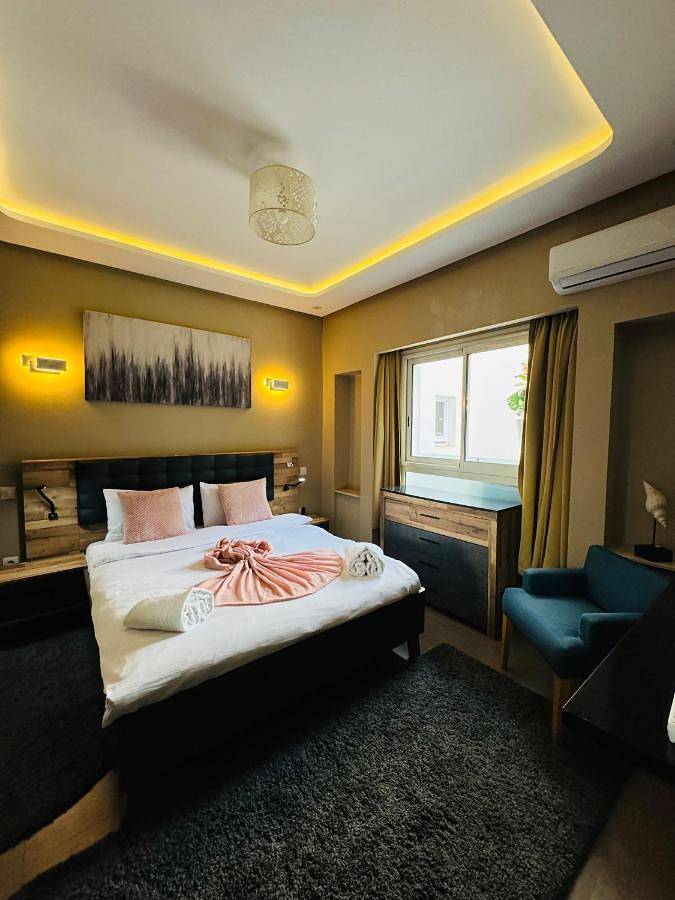 Ferienwohnung für 6 Personen, mit Ausblick und Terrasse sowie Pool in Agadir