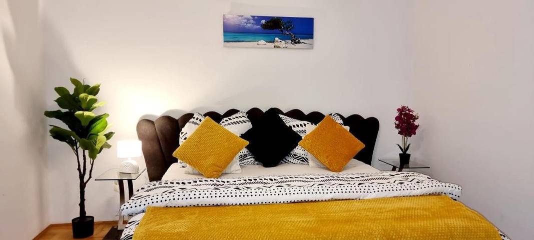 Ferienwohnung für 6 Personen, mit Garten und Terrasse sowie Ausblick