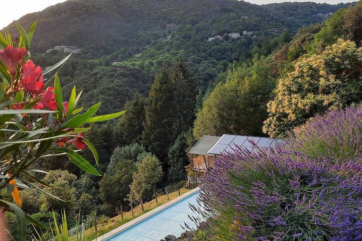 Lodge pour 8 personnes, avec jardin et piscine - 1