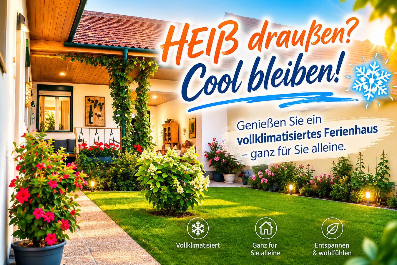 Ganze Ferienwohnung, Ferienhaus Weinviertel - Ferienhaus in Karlsdorf (Niederösterreich), Pernersdorf