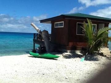 Maison d’hôte pour 3 personnes, avec terrasse et jardin, animaux acceptés dans Rangiroa