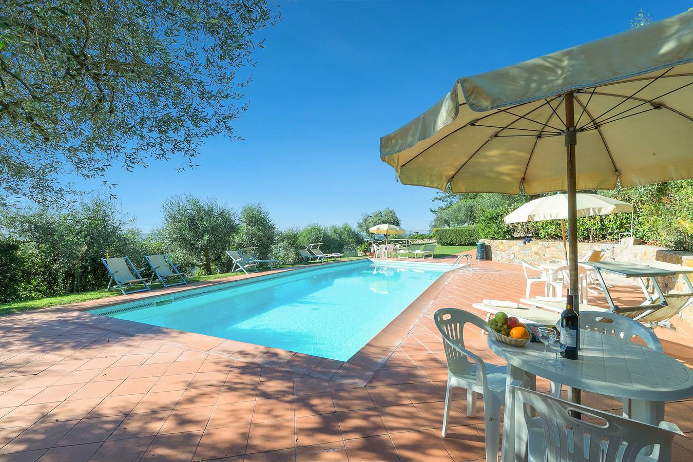 Chianti Site Olivo Shared Pool in Castelfiorentino, Chianti