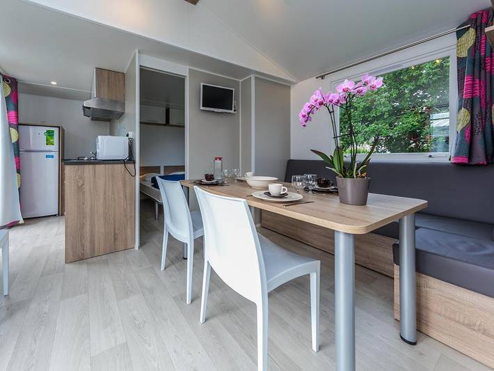 Camping La Roche Percée - Mobilheim 6 personen - Komfort 3 Zimmer - Terrasse in Fouesnant, Côte de Cornouaille