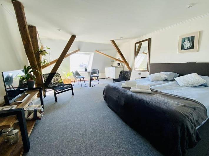 Chambre d’hôte pour 2 personnes, avec Terrasse et Jardin ainsi que Sauna et Vue dans Frise