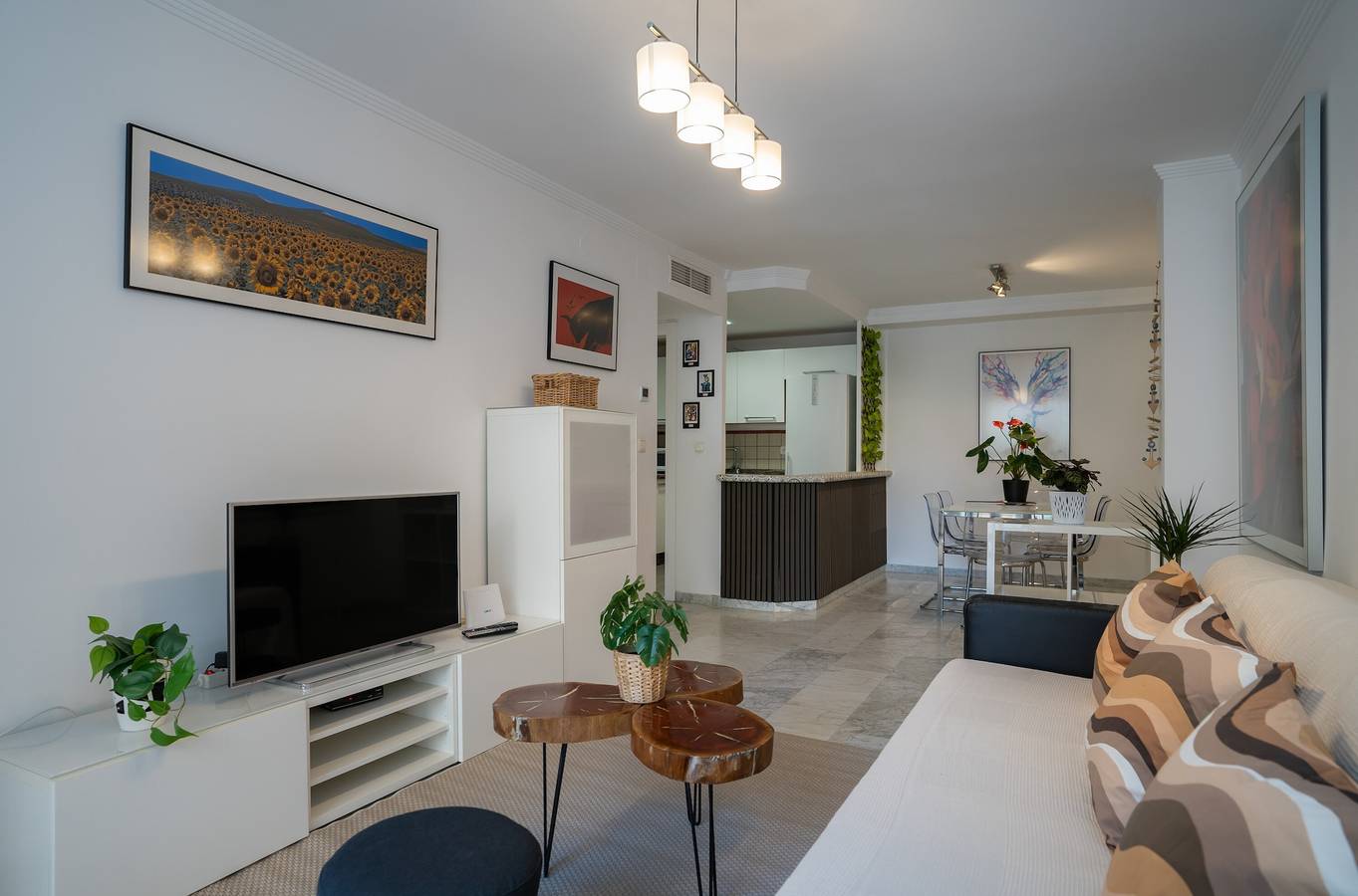 Ganze Wohnung, Ferienwohnung Gran Confort Muelle Uno mit Wlan, Klimaanlage und Balkon in Playa de la Malagueta, Malaga