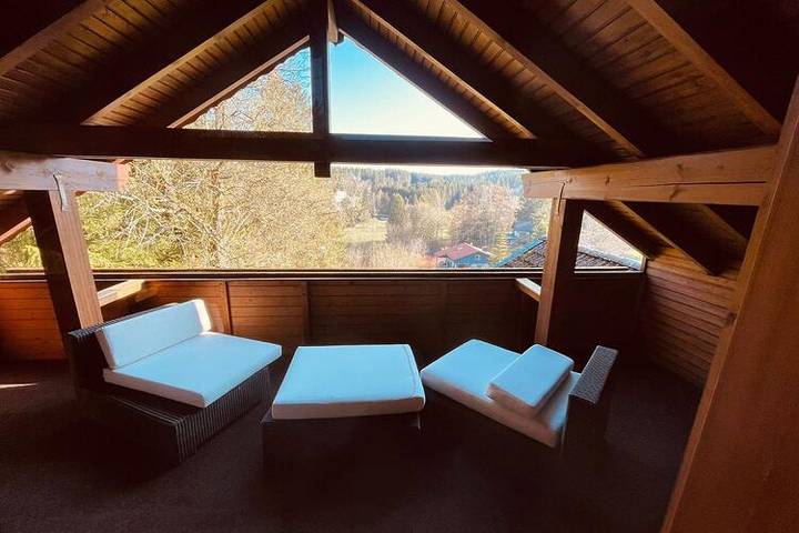 Ferienhaus für 4 Personen, mit Sauna und Balkon, kinderfreundlich