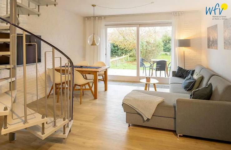 Ferienwohnung für 5 Personen, mit Sauna und Balkon sowie Garten auf Langeoog