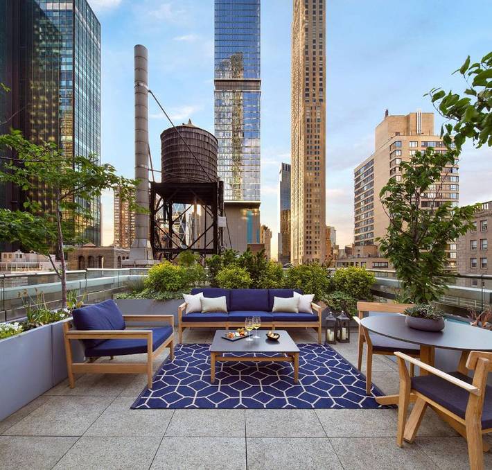Hotel für 3 Personen, mit Sauna und Terrasse sowie Pool und Whirlpool, mit Haustier in New York