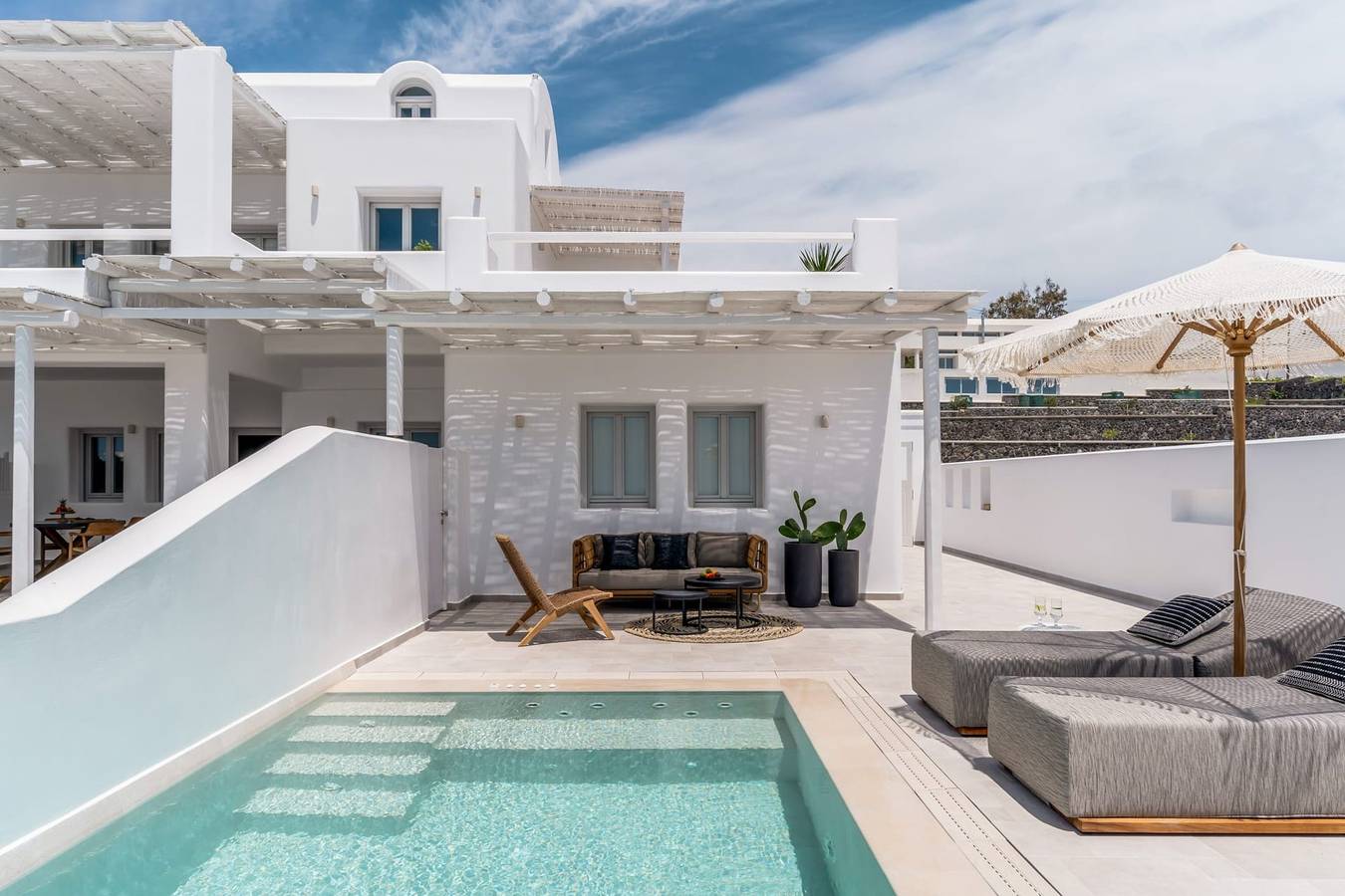 Calithen Suite, Divine Sea Views, Private Pool, Furnished Terrace, Santorini in Pyrgos Kallistis, Santorini