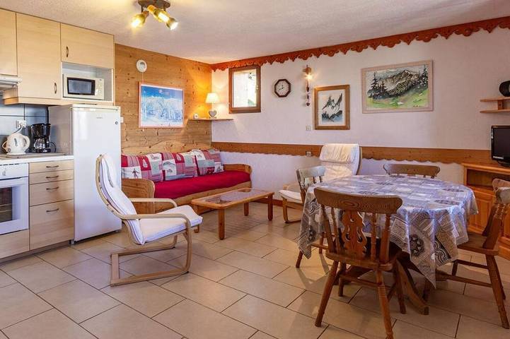 Gîte pour 4 personnes, avec jardin dans La Plagne