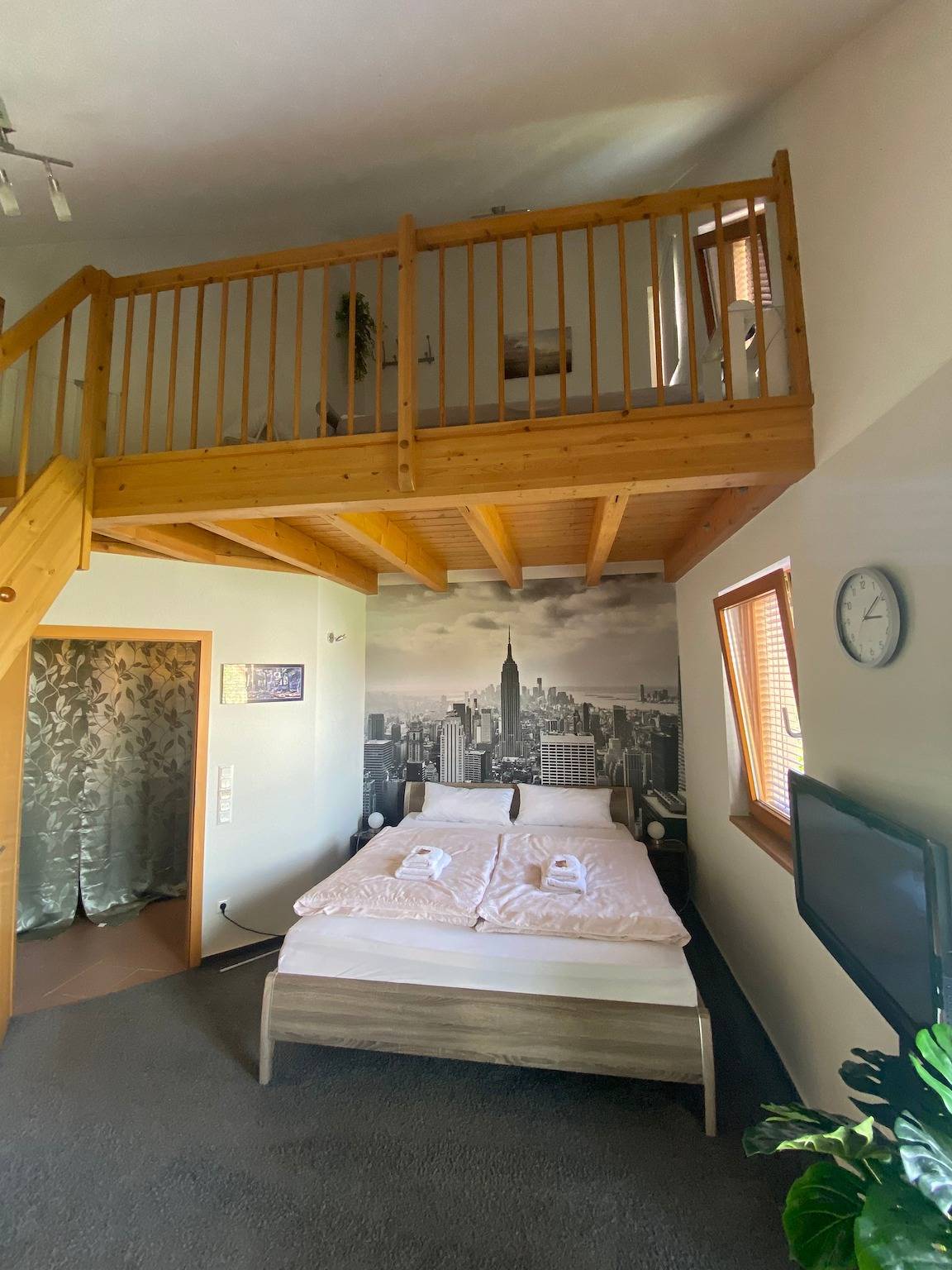 Apartamento vacacional entero, Apartamento de vacaciones para 4 personas con vistas in Flonheim, Kurpfalz