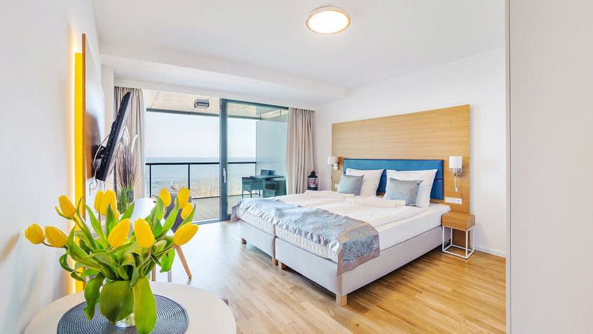 Ferienwohnung für 2 Personen, mit Balkon und Whirlpool sowie Sauna