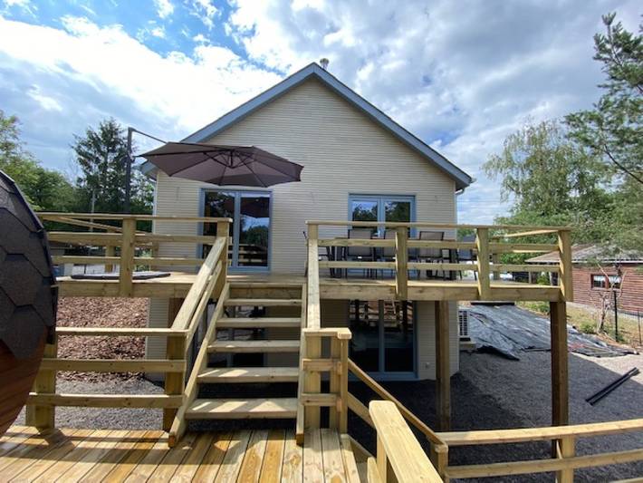 Ferienhaus für 8 Personen, mit Terrasse und Garten sowie Sauna