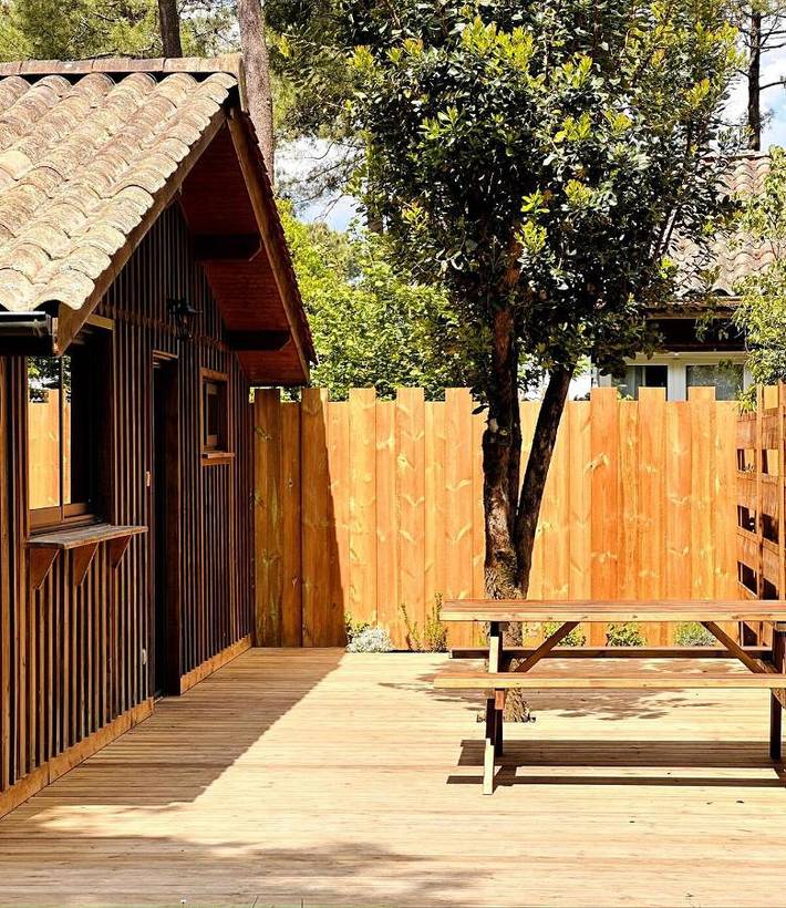 Location de vacances pour 3 personnes, avec terrasse dans Taussat