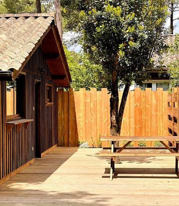 Gîte pour 3 personnes, avec terrasse dans Taussat