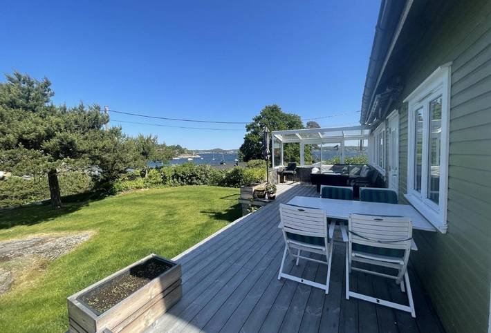 Feriehus for 9 personer, med Terrasse og Hage i tillegg til Utsikt i Sandefjord 