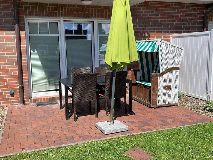 Ferienwohnung für 2 Personen, mit Terrasse und Garten am Strand Norddeich