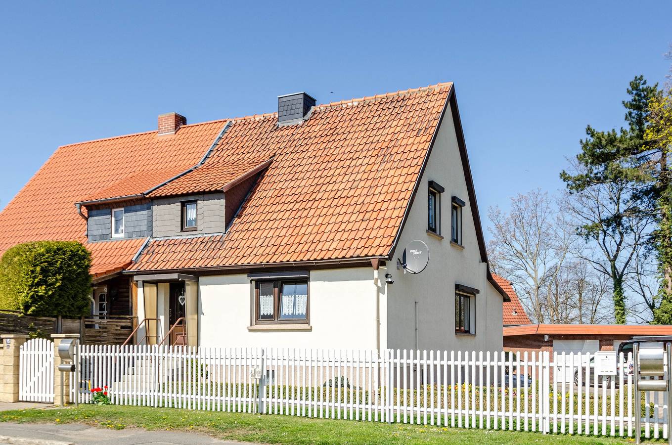 Ferienhaus 'Am Park' mit privater Terrasse, privatem Garten und Wi-Fi in Heudeber, Nordharz