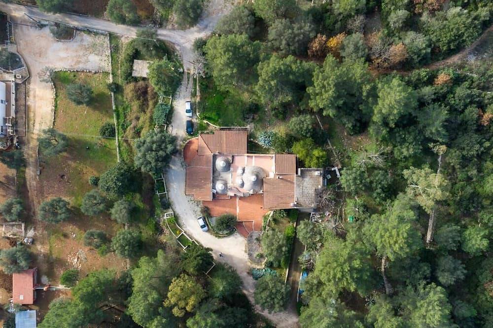 Trulli in the woods of the valley of Itria in Salento